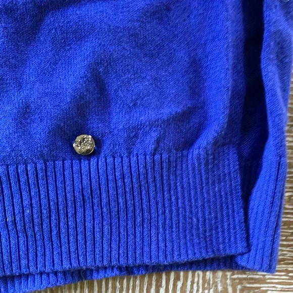 NWT TED BAKER LONDON AAVVAA Sweater Turtleneck Dress Blue Ruched Ted 2 = US 6 - Picture 9 of 13